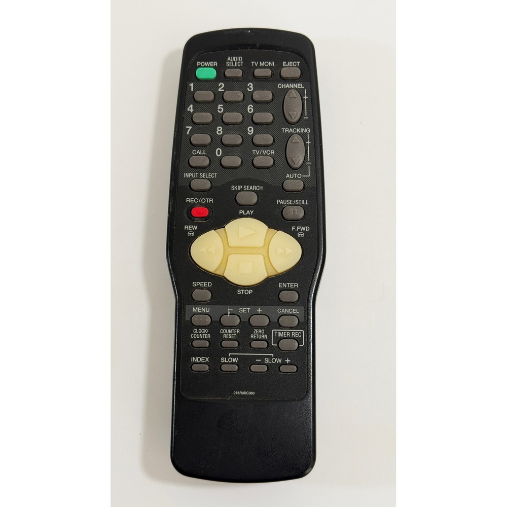 Mitsubishi Remote Control Black 076R0DC060 TV VCR Replacement Controller